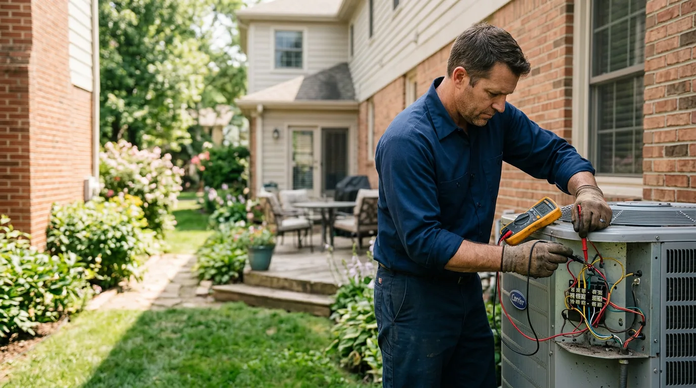 HVAC technician working near Bangor, PA